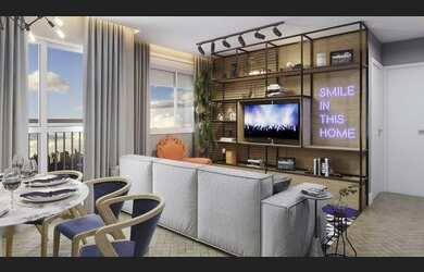 Imagem: O apartamento possui 2 Dormitórios, 1 Banheiro, 37m² de Área