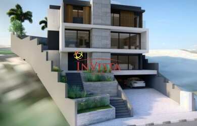 Imagem: A casa em condomínio possui 4 Dormitórios, 4 Banheiros, 2