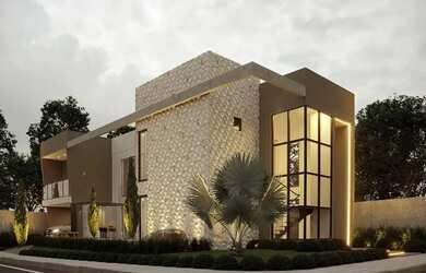 Imagem: A casa possui 3 Dormitórios, 5 Banheiros, 4 Vagas na garagem