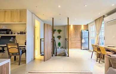 Imagem: O apartamento na cobertura possui 2 Dormitórios, 2 Banheiros