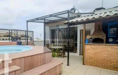 Imagem: O apartamento na cobertura possui 3 Dormitórios, 4 Banheiros