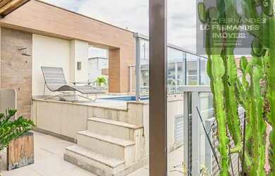 Imagem: O apartamento na cobertura possui 3 Dormitórios, 4 Banheiros