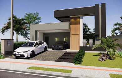 Imagem: A casa em condomínio possui 3 Dormitórios, 4 Banheiros, 2