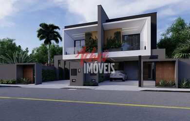 Imagem: A casa possui 3 Dormitórios, 1 Banheiro, 2 Vagas na garagem