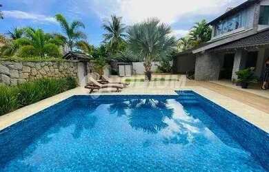 Imagem: A casa em condomínio possui 4 Dormitórios, 5 Banheiros, 3