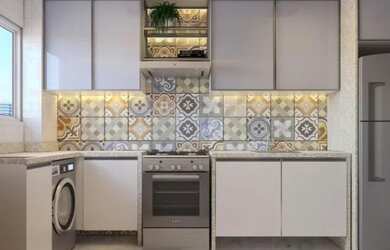 Imagem: O apartamento possui 2 Dormitórios, 1 Banheiro, 1 Vaga na garagem