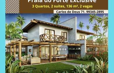 Imagem: A casa em condomínio possui 3 Dormitórios, 3 Banheiros, 2