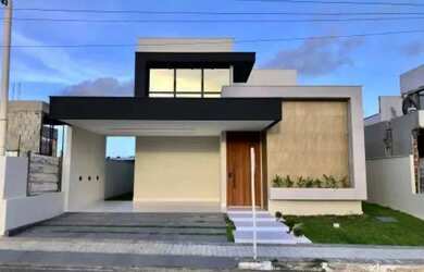 Imagem: A casa em condomínio possui 4 Dormitórios, 4 Banheiros, 4