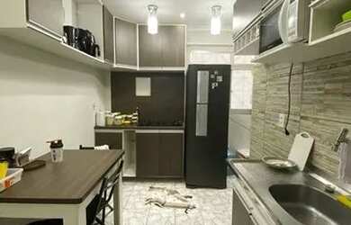 Imagem: O apartamento possui 2 Dormitórios, 1 Banheiro, 1 Vaga na garagem