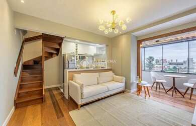 Imagem: O apartamento na cobertura possui 1 Dormitório, 1 Banheiro