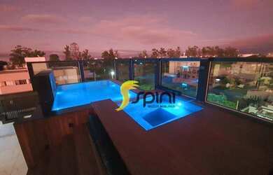 Imagem: O apartamento na cobertura possui 3 Dormitórios, 4 Banheiros