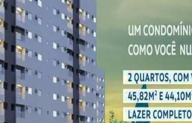 Imagem: O apartamento possui 2 Dormitórios, 1 Banheiro, 1 Vaga na garagem