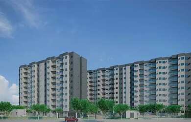 Imagem: O apartamento possui 2 Dormitórios, 1 Banheiro, 1 Vaga na garagem