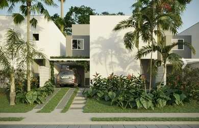 Imagem: A casa em condomínio possui 4 Dormitórios, 4 Banheiros, 2