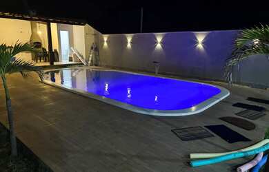 Imagem: A pousada chalé possui 4 Dormitórios, Acomodam 25 pessoas