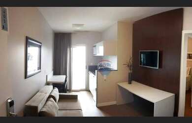 Imagem: O studio possui 1 Dormitório, 1 Banheiro, 62m² de Área e