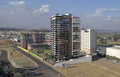 Imagem: O apartamento possui 1 Dormitório, 1 Banheiro, 1 Vaga na garagem