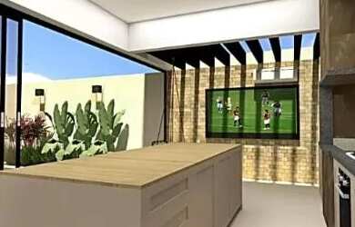 Imagem: A casa em condomínio possui 3 Dormitórios, 4 Banheiros, 4