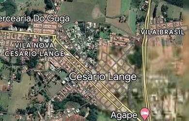 Imagem: O terreno possui 200m² de Área e está localizado em Cesário