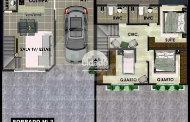 Imagem 3: SOBRADO à venda, 2 quartos, 1 suíte, 2 vagas, COQUEIRAL - CASCAVEL/PR