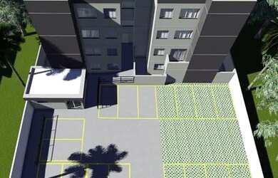 Imagem: O apartamento possui 2 Dormitórios, 1 Banheiro, 1 Vaga na garagem