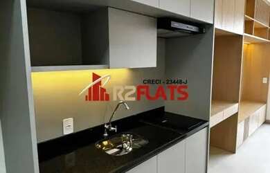 Imagem: O studio possui 1 Dormitório, 1 Banheiro, 25m² de Área e