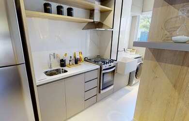 Imagem: O apartamento possui 3 Dormitórios, 1 Banheiro, 1 Vaga na garagem