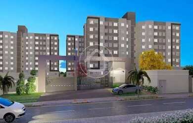 Imagem: O apartamento possui 2 Dormitórios, 1 Banheiro, 1 Vaga na garagem