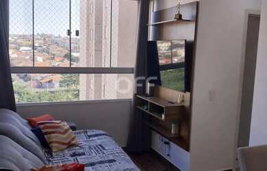 Imagem: O apartamento possui 2 Dormitórios, 1 Banheiro, 1 Vaga na garagem