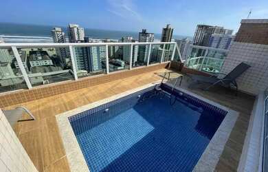 Imagem: O apartamento na cobertura possui 4 Dormitórios, 4 Banheiros