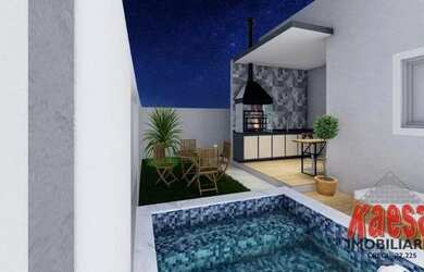 Imagem: A casa em condomínio possui 3 Dormitórios, 2 Banheiros, 2