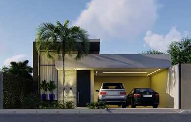 Imagem: A casa possui 4 Dormitórios, 4 Banheiros, 2 Vagas na garagem