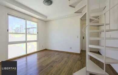 Imagem: O apartamento na cobertura possui 1 Dormitório, 1 Banheiro