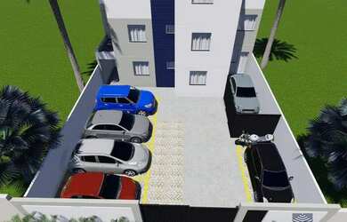 Imagem: O apartamento possui 2 Dormitórios, 1 Banheiro, 1 Vaga na garagem