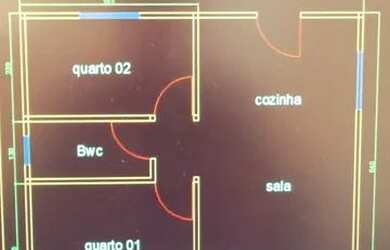 Imagem: A casa possui 2 Dormitórios, 1 Banheiro, 5 Vagas na garagem