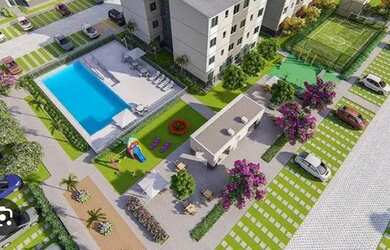 Imagem 3: Apartamento novo. Imóvel novo, 44m² de Área, 1 Vaga na garageme2 Dormitórios