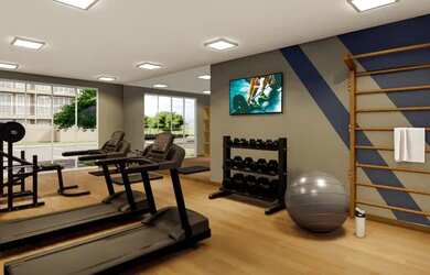 Imagem: O apartamento possui 3 Dormitórios, 2 Banheiros, 2 Vagas na