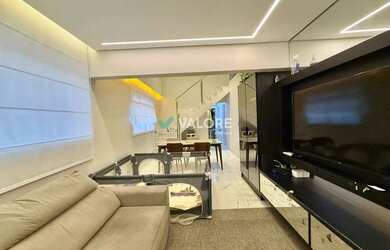 Imagem: O apartamento na cobertura possui 4 Dormitórios, 4 Banheiros