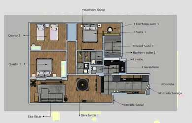 Imagem 3: Apartamento para aluguel com 150 metros quadrados com 3 quartos