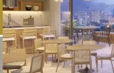 Imagem: O apartamento possui 1 Dormitório, 1 Banheiro, 1 Vaga na garagem