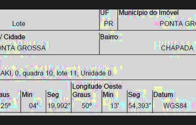 Imagem: O terreno possui 360m² de Área e está localizado em Chapada