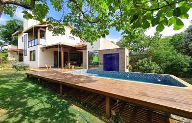 Imagem: A casa em condomínio possui 4 Dormitórios, 5 Banheiros, 3