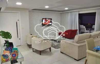 Imagem: O apartamento na cobertura possui 3 Dormitórios, 4 Banheiros