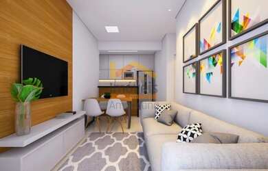 Imagem: O apartamento possui 2 Dormitórios, 1 Banheiro, 1 Vaga na garagem