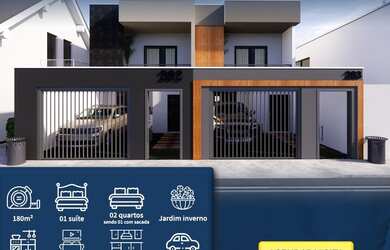 Imagem: A casa possui 3 Dormitórios, 3 Banheiros, 1 Vaga na garagem