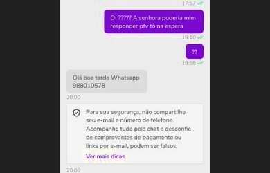 Imagem 4: Cai em um um golpe. 