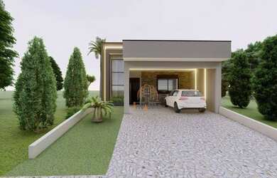 Imagem: A casa possui 3 Dormitórios, 3 Banheiros, 2 Vagas na garagem