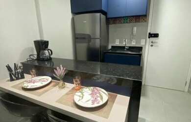 Imagem: O studio possui 1 Dormitório, 1 Banheiro, 1 Vaga na garagem