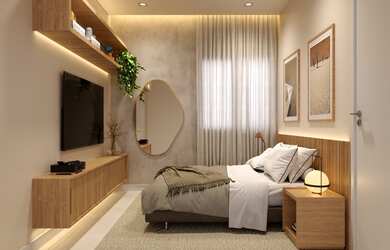 Imagem: O apartamento e possui 2 Dormitórios, Suítes, 2 Banheiros