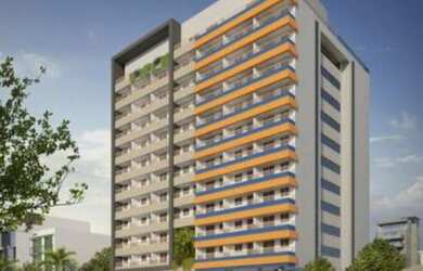 Imagem: O apartamento possui 1 Dormitório, 1 Banheiro, 1 Vaga na garagem